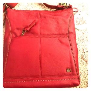 The Sak Large Red Leather Purse